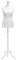 H & H Traders White Female Tailors Mannequin Display Bust Dummy FOR Dressmakers Fashion Students With A White Wood Tripod Base Size 36/38, UK 8/10 or 10/12