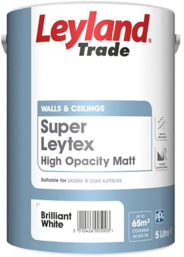 Leyland Trade Matt Emulsion Paint - Brilliant White 5L