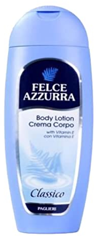 Felce Azzurra Lozione per il corpo Classico Original – profumo unico – lozione idratante con vitamina E e olio di mandorle – dermatologicamente testato – 250 ml