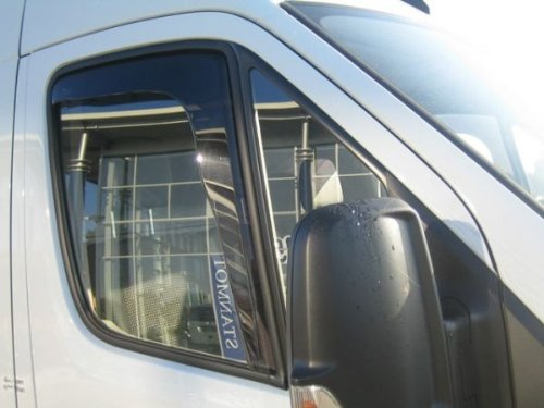ZentimeX Z769813 Windabweiser Regenabweiser Acrylglas dunkelgrau für VORNE