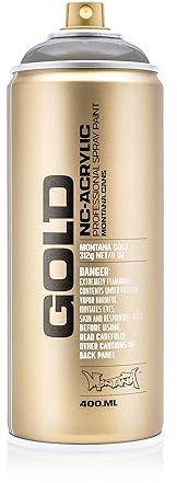 Montana Cans 285899 Spray Dose Gold 400ml - Gld400-T9000 - Transparent black