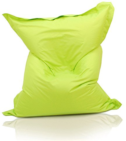 Kinzler S-10026/27 XXL Riesensitzsack, 140x180 cm, Sitzsack Outdoor Indoor, in vielen verschiedenen Farben, mit Innensack, apfel grün