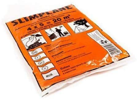 35er PACK Abdeckfolie 4 x 5 m Abdeckplane Allzweckfolie 20 qm Plastikplane Malerplane Staubschutzfolie Malerfolie für Renovierung und Umzug dicke 18 µ