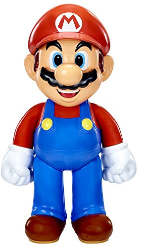 Nintendo Super Mario 50 cm große Figur, in viele Verschiedene Positionen beweglich mit 11 Gelenkpunkten. Perfekt für Super Mario-Fans und -Sammler, ab 3 Jahren geeignet