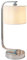 Endon Canning Chrome plate & white faux silk Touch Table Lamp