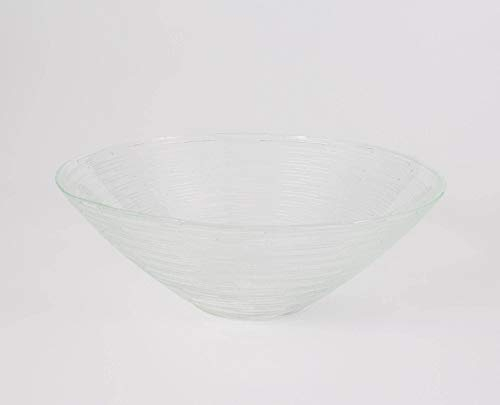 INNA-Glas Ciotola di Vetro/Scodella Linus, Rotondo, Trasparente, 7cm, Ø20cm - Ciotola di Frutta/Ciotola per Dolci