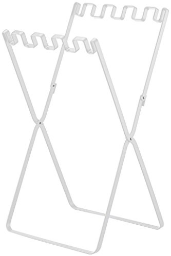 YAMAZAKI 7908 TOWER Garbage & Grocery Bag Holder, black, Steel, Minimalist, 33 x 31 x 60 cm