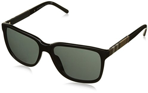 BURBERRY BE4181 3001/87 Black BE4181 Square Sunglasses Lens Category 3 Size 58m