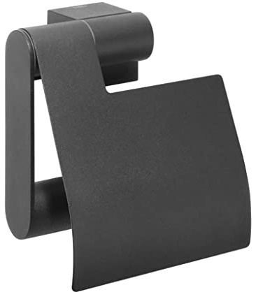 Tiger 249130746 Nomad Toilettenpapierhalter mit Deckel schwarz