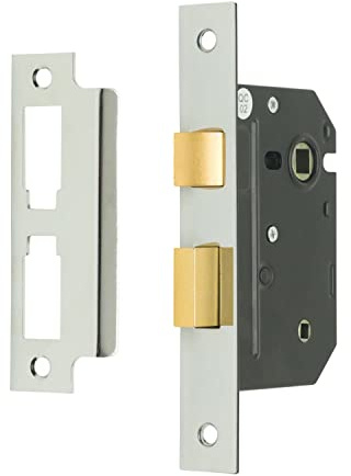 Sterling MLB325N 2.5-inch/65mm 3-Lever Bathroom Sashlock - Nickel