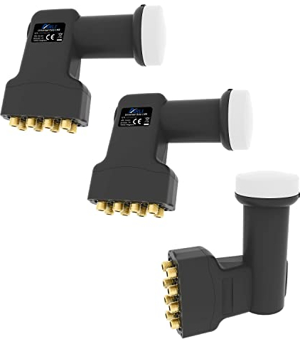 ARLI 3X Universal Octo LNB 0.1 dB – 8 Teilnehmer mit Wetterschutz 40 mm Feed HDTV 4K 8K DVB-S2
