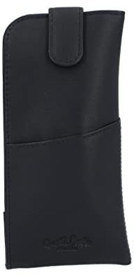 Gusti Leder Brillentasche Kane – Elegantes Brillenetui Leder Herren & Damen – Klassisches Design mit Putztuchfach und Druckknopfverschluss