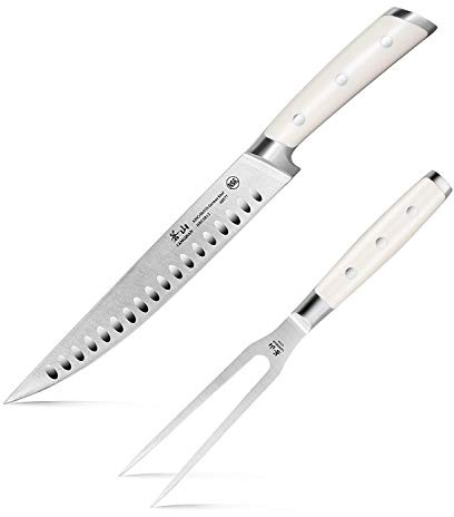 Cangshan S1 Series 61895 German Steel Forged 2-Piece Carving Set, Crème