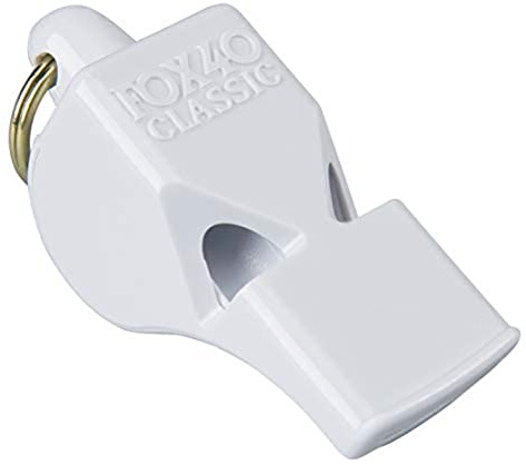 Sifflet arbitre entraineur FOX40 classic Safety - blanc