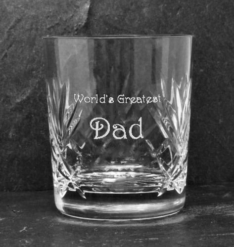 County Engraving Personalised 12oz Lead Crystal Whisky Glass with Gift Box; (Standard Gift Box)