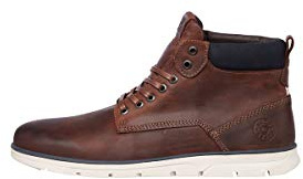 JACK & JONES Male Lederstiefel Cognac 44Brandy Brown,Brandy Brown,44 EU