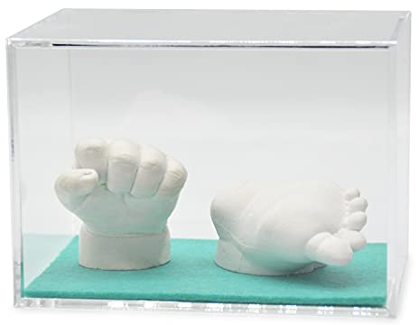 Lucky Hands Vitrine en Verre Acrylique (9 x 9 x 13 cm, Turquoise)