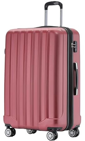 BEIBYE TSA-Schloß 2080 Gepäck Zwillingsrollen Reisekoffer Koffer Trolley Hartschale Dehnungsfuge (Weinrot, XL)