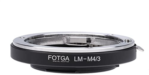Fotga Objektivadapter-Konverter für Leica M Objektiv auf M4/3 Micro Four Thirds MFT spiegellose Kameras, für Panasonic GH3/4 GH5 GH6 GF6 G100 GF10 GX9 GX85 Olympus OM-1 E-M1 E-M10 III E-P7 E-PL8/9