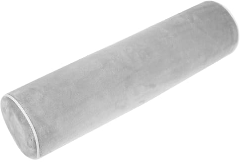 Veemoon Neck Roll Pillow Cervical Bolster Memory Foam Spine Lumbar Traction Spondylosis Support PU Neck Support Cylinder Pillow for Lower Back Knees