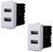 Presa Caricatore doppia USB Type-A compatibile Bticino Matix 5Vdc 2.1A colore bianco