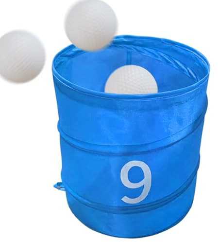 Cubo de golf para patio trasero, cubo plegable para juego de golf en el patio trasero, equipo de entrenamiento deportivo portátil para césped verde, playa, patio y parque