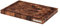 Continenta Tranchierbrett aus Akazien Stirnholz, mit Saftrille, Schneidebrett in Edel Qualität, mit Metall Emblem, Größe: 36,5 x 25 x 2,8 cm