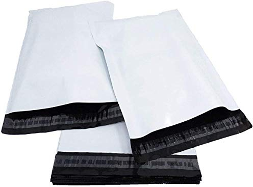 REALPACK® 50 x vita plastpåsar fraktpåsar kuvert storlek 30 x 40 mm 305 mm x 406 mm + (40 mm läpp) påsar förpackning DVD porto gratis snabb frakt