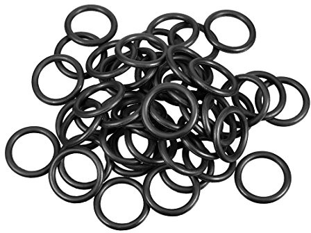 sourcing map Packung mit 50 Gummi O Ringe 20mm AD 15,2mm ID 2,4mm Breite Metrische Dichtung