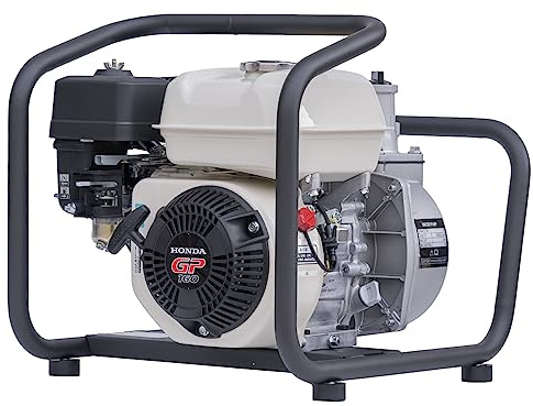 Schmutzwasserpumpe 30.000 l/h Benzin Wasserpumpe 2 Zoll, Honda GP160 Motor, Hochleistung Entwässerungspumpe, 28 m Förderhöhe, 4-Takt Motor WASPPER WP20D-H