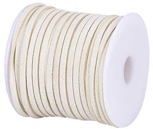 DonDon Cinta de terciopelo de 3 mm - DIY Rollo de 30 metros - crema