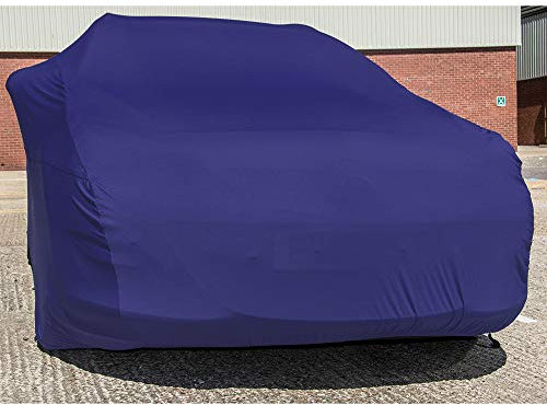 DELUXE Indoor Car Cover Super Soft breathable 160gsm Fabric (Blue, XLarge)
