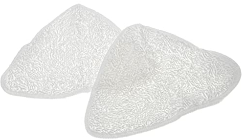 vhbw 2X Wischbezug kompatibel mit Vileda Steam Dampfreiniger, Dampfmop - Mikrofaser, Weiß