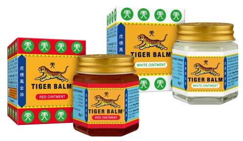 Tiger Balm Red & White Ointment Bundle – Effective pain relief - Contains 1x 30g Tiger Balm Red Ointment & 1x 30g Tiger Balm White Ointment