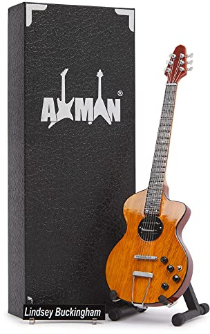 Lindsey Buckingham Miniatur-Nachbildung für Gitarre, Fleetwood Mac, handgefertigte Musikgeschenke