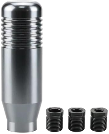 JNNJ Auto Manuale Cambio Stick, Manopola Del Cambio Dell'auto 8.5cm, In Lega Di Alluminio Auto Manuale Cambio Maniglia Manopola Shifter Testa, Per La Maggior Parte Dei Auto(Titanio)