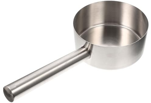 Cabilock Mestolo in Acciaio Inossidabile Con Manico Spesso Cucchiaio Da Cucina Design Ergonomico Per Wok Da Zuppa E Giardino