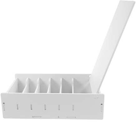 Uonlytech Organizzatore Denaro in Plastica Pvc Scomparto Per Banconote Salvadanaio Per Contanti Banconote Organizzatore Per Scrivania Per Contanti