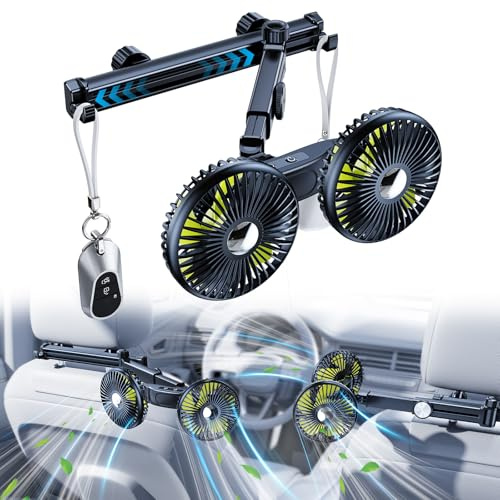 NIFBANG Ventilateur de voiture pour siège arrière pour enfants, alimenté par USB, rechargeable par USB, ventilateur de siège de voiture pour bébé [bras extension] Venty pour siège arrière, siège auto