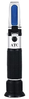 Brix-Messgerät, Zuckerrefraktometer ATC 0-10% Handzuckermessgerät Zuckergehaltsprüfgerät for Obst, Lebensmittel und Getränke