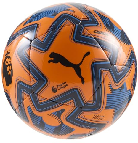 PUMA Orbita Play Premier League Football 25 26 EPL 2025/26 - Orange/Blue Size 5