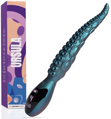 MySecretCase Vibratoreper Donna Grandi 27cm Vibratore Punto G A Tentacolo Curvatura Ergonomica Sexytoysys Donna Squirting 9 Modalità di Vibrazione Stimolatore Clitoride Femminile
