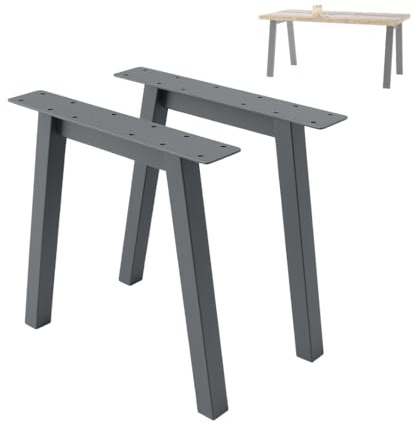 NWELD Tischfüsse Tischbeine Metall Anthrazit 88x72x11cm Tischkufen DIY - Tischbein Set - Tischfuß Loft. Industriestil für Couchtisch. Esstisch. Schreibtisch