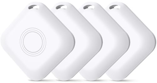 MEETOWN Air Tracker 4 Pezzi, Smart Tag Supporto Apple Dov'è, Trova Oggett, Smart Tag Localizzatore per Portafogli, Bagagli, Borse, Zaini, Valigie, ZainiBorse (solo iOS)