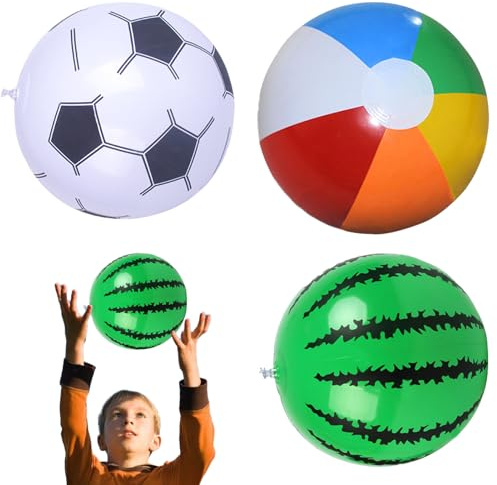 Pallone da spiaggia gonfiabile, palloni da spiaggia per bambini | Palla da biliardo per bambini 3 pezzi - Giocattoli gonfiabili da piscina per palloni da da 12 pollici per decorazioni per fes