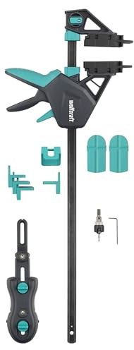wolfcraft Kit de Pose de Terrasse 11 Pièces - Serre-joint et Accessoires
