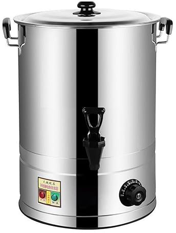 AYCDL Bollitore da zuppa da 40 litri, pentola per riscaldamento a buffet, manopola di controllo della temperatura 30-110 °C, macchina per scaldare alimenti, secchio elettrico per acqua bollente in