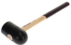 GEDORE Maillet en caoutchouc avec manche en bois, Ø 65 mm, Maillet avec manche en frêne, Avec 2 tables, Outil, Forgé, 226 E-2 A