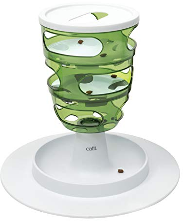 Catit Food Tree Futterbaum, Beschäftigungsspiel für Katzen, interaktives Spielzeug für Katzen, 1 Stück