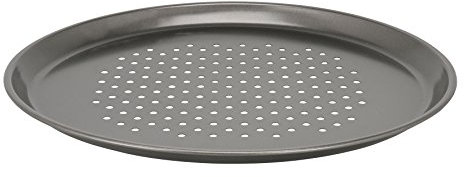 Crealys Molde para Pizza Gourmandise, Acero, Gris, 32.6x1.7x35.5 cm